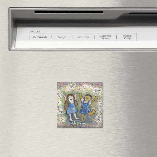 Fun. met Fairies Art, aangepaste koelkast-magneten Magneet (Insitu (Vaatwasser))