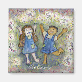 Fun. met Fairies Art, aangepaste koelkast-magneten Magneet (Voorkant)