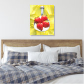 Fun met Geel. Canvas Afdruk (Insitu (Slaapkamer))