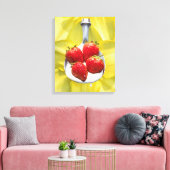 Fun met Geel. Canvas Afdruk (Insitu (Woonkamer))