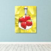 Fun met Geel. Canvas Afdruk (Insitu (Houten vloer))