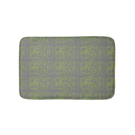 Fun met groen en grijs badmat (Voorkant)