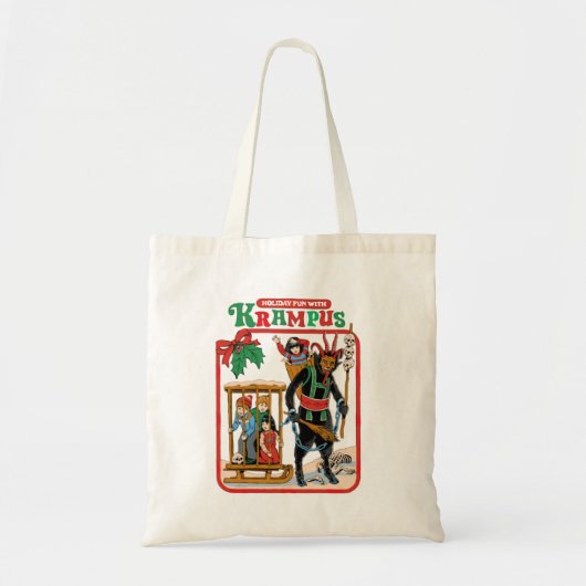 Fun met Krampus Tote Bag (Voorkant)