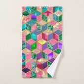 Fun, met meer gemengde ruitvormige hexagon bad handdoek (Handdoek)