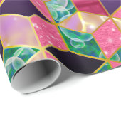 Fun, met meer gemengde ruitvormige hexagon cadeaupapier (Rol Hoek)