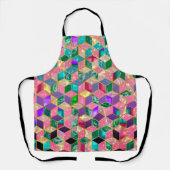 Fun, met meer gemengde ruitvormige hexagon schort (Voorkant)
