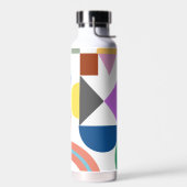 Fun met naam van kleurrijke geometrie waterfles (Links)