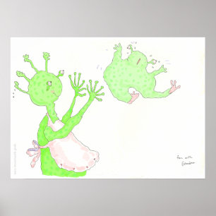 Fun met oma! poster