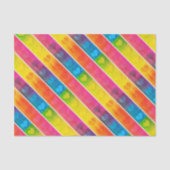 [Fun. met strepen] Patroon #6c Hearts Decoupage Tissuepapier (Voorkant)