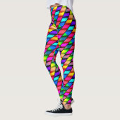 [Fun. met strepen] Patroon #7b Rainbow Helix Leggings (Links)