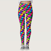 [Fun. met strepen] Patroon #7b Rainbow Helix Leggings (Voorkant)