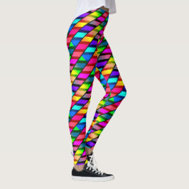 [Fun. met strepen] Patroon #7b Rainbow Helix Leggings