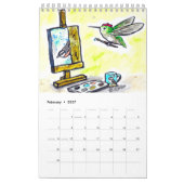 Fun. met vogelkalender kalender (Feb 2027)