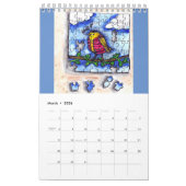 Fun. met vogelkalender kalender (Mar 2026)