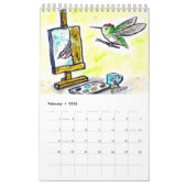 Fun. met vogelkalender kalender (Feb 2026)