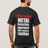 Fun Metal detecteert t-shirt - zwart - ideaal gesc (Achterkant)