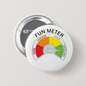 Fun Meter. Ronde Button 5,7 Cm (Voorkant /achterkant)