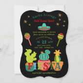 Fun Mexican FIESTA Invitations NACHO GEMIDDELDE Kaart (Voorkant)
