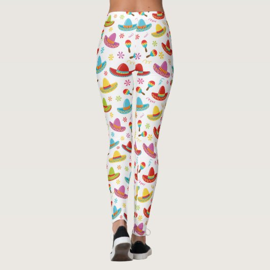 Fun Mexican Fiesta Leggings (Achterkant)