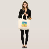 Fun Miami Beach, FL Grote Tote Bag (Voorkant (model))