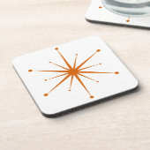 Fun, Mideeuw Modern Retro Starburst Bier Onderzetter (Linkerzijde)