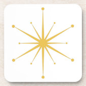 Fun, Mideeuw Modern Retro Starburst Bier Onderzetter (Voorkant)