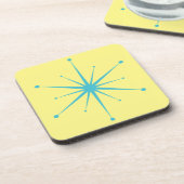 Fun, Mideeuw Modern Retro Starburst Bier Onderzetter (Linkerzijde)
