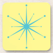 Fun, Mideeuw Modern Retro Starburst Bier Onderzetter (Voorkant)