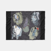 Fun Militaire vliegtuigen Fleece Deken (Voorkant (Horizontaal))