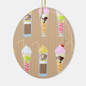 Fun Milk Shake Design Keramisch Ornament (Links)