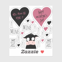 Fun Mine Mine Mine Collectie Koe Thema Sticker