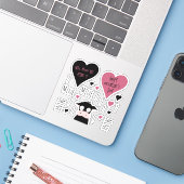 Fun Mine Mine Mine Collectie Koe Thema Sticker (Laptop met iPhone)