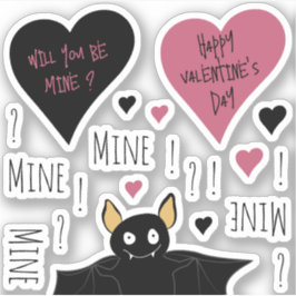 Fun Mine Mine Mine Collectie vleermuisthema Sticker