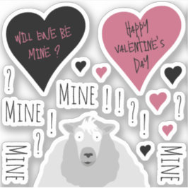 Fun Mine Mine Mine Schaap Thema Sticker