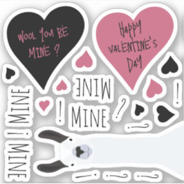 Fun Mine Mine Mine Valentijnse  Llama Thema Sticker
