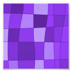 Fun Mirror-controles in Violet Foto Afdruk