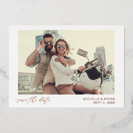 Fun Mod Instant Photo Save the Date Folie Uitnodiging
