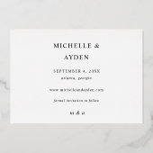 Fun Mod Instant Photo Save the Date Folie Uitnodiging (Achterkant)