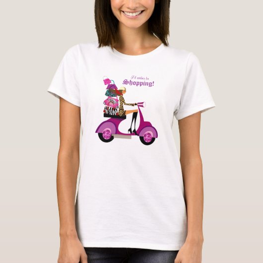 Fun Mode Purse T-Shirt Paars (Voorkant)
