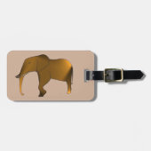 Fun Modern Aangepaste Elephant Bagagelabels (Voorkant horizontaal)