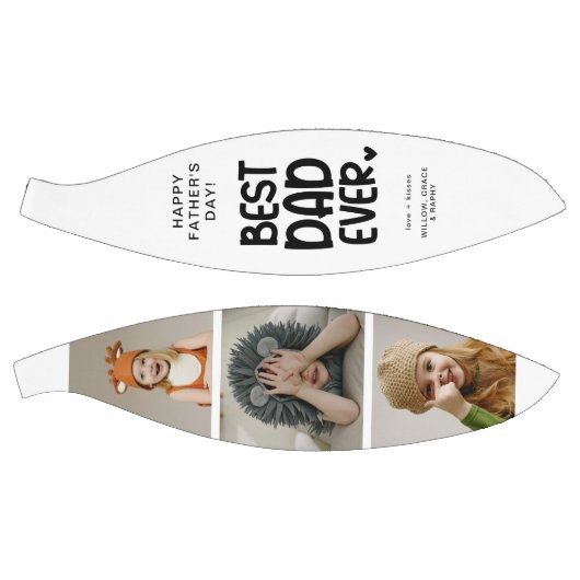 Fun Modern 'BEST DAD EVER' 3 Foto Basketbal (Panelen)
