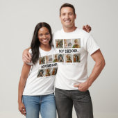 Fun Modern 'BEST DAD EVER' 6 Foto T-shirt (Unisex)