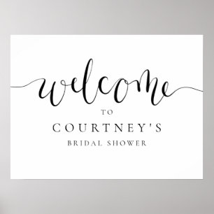 Fun Modern Calligraphy Vrijgezellenfeest Welcome S Poster