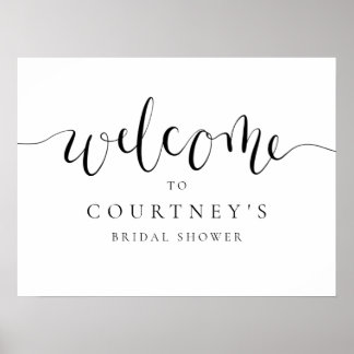 Fun Modern Calligraphy Vrijgezellenfeest Welcome S Poster