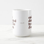 Fun Modern Coffee Lover Carbs Lover Brown Letters Koffiemok (Center)