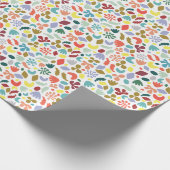 Fun Modern Colorful Pattern Cadeaupapier (Hoek)