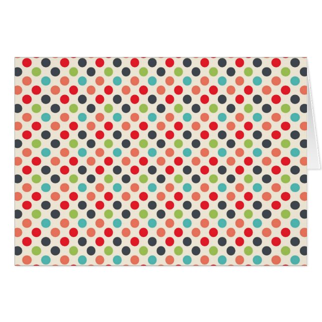 Fun Modern Colorful Polka Dots Pattern Gifts (Voorkant Horizontaal)