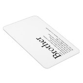 Fun Modern Cool Best Ever Brother Definition Magneet (Rechterzijde)