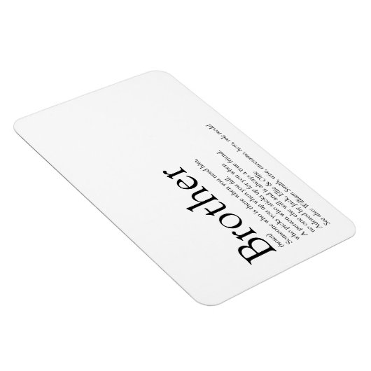 Fun Modern Cool Best Ever Brother Definition Magneet (Rechterzijde)