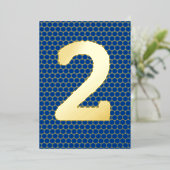 Fun Modern Custom Gold geperste Birthday Folie inv Folie Uitnodiging (Staand Voorkant)